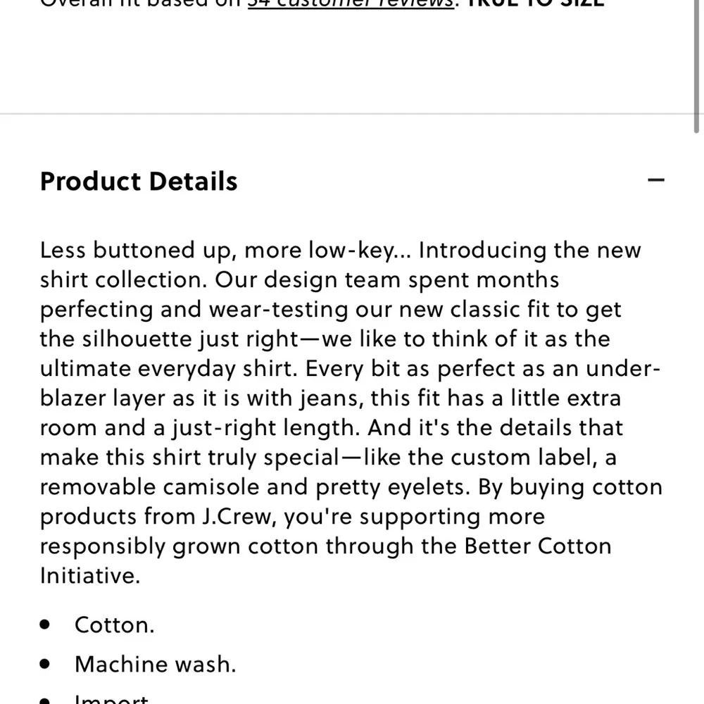 J. Crew NWT❗️Classic-fit shirt in eyelet Item AW837 - Picture 7 of 7